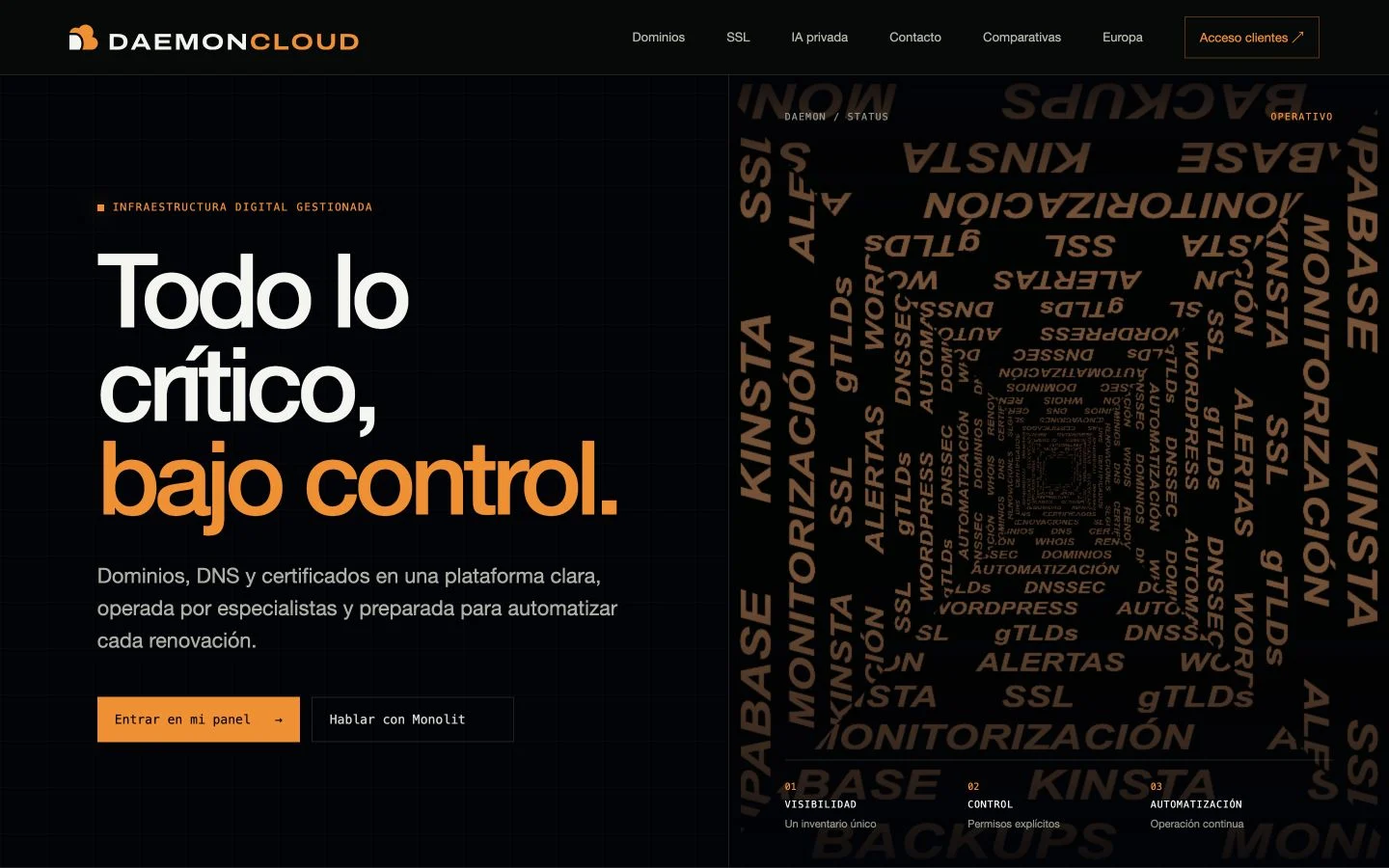 Daemon Cloud, Infraestructura gestionada