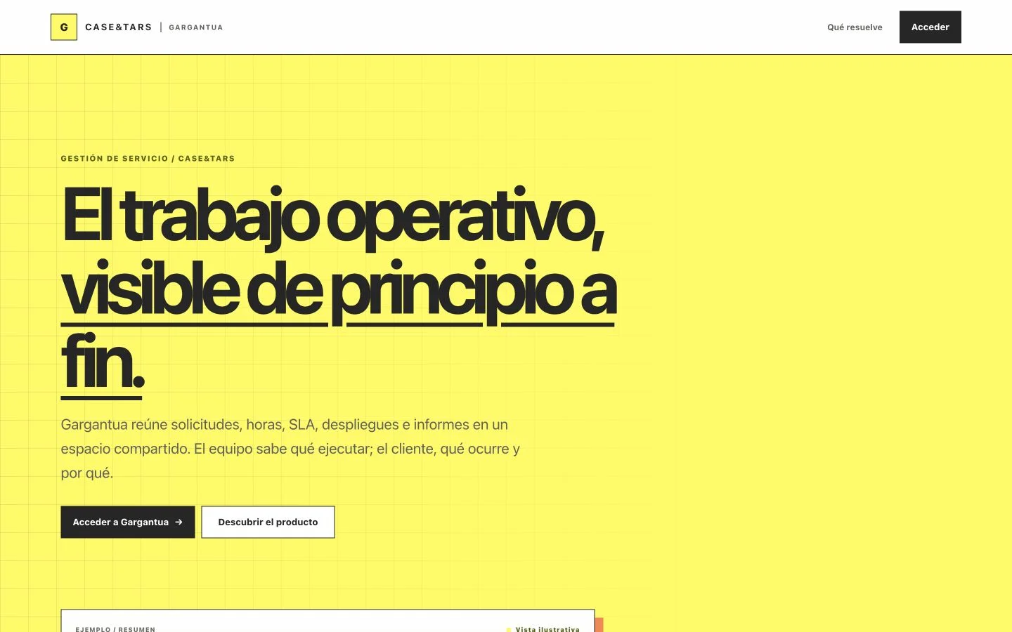 GARGANTUA, Gestión de clientes