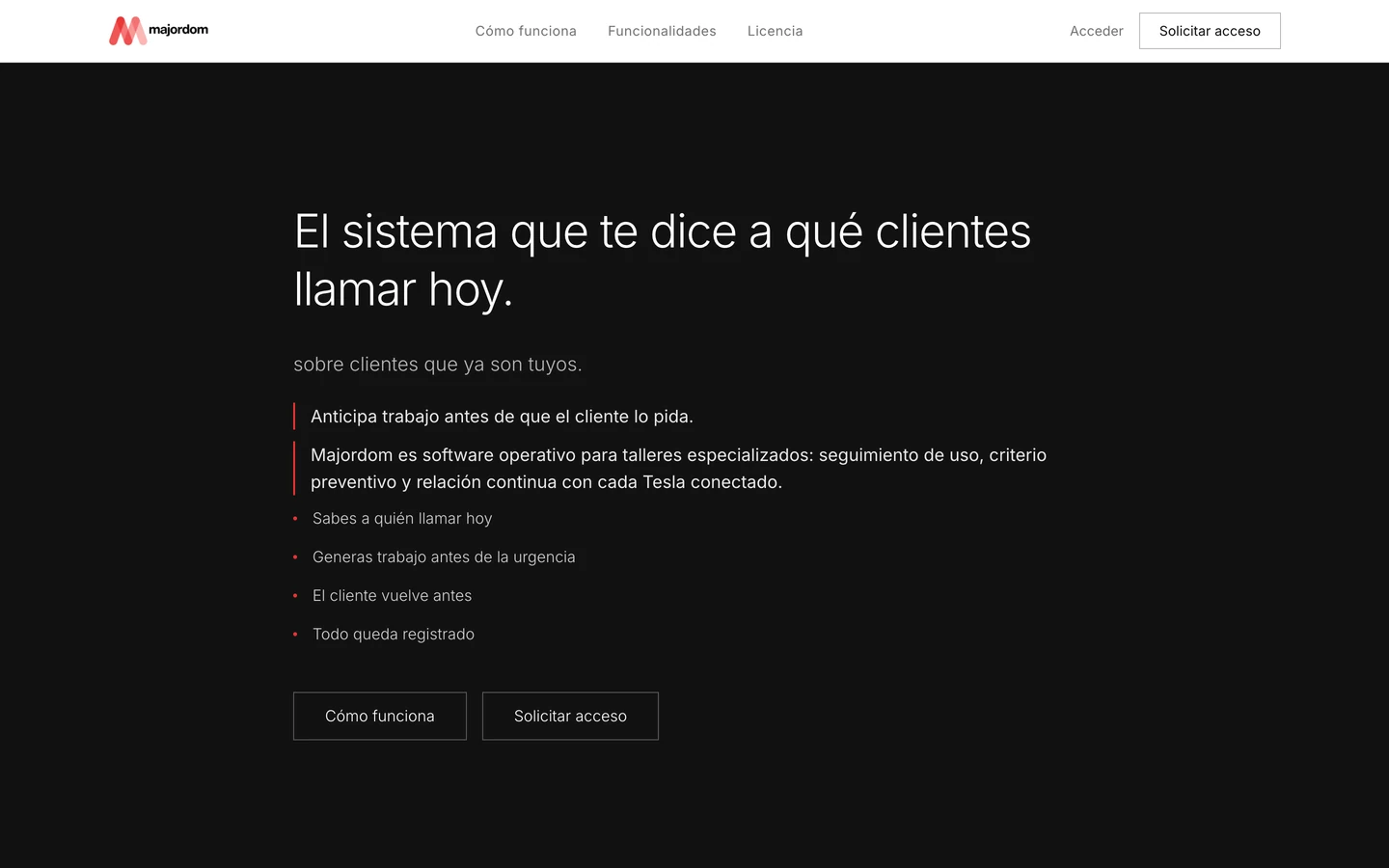 Majordom, software operativo a medida