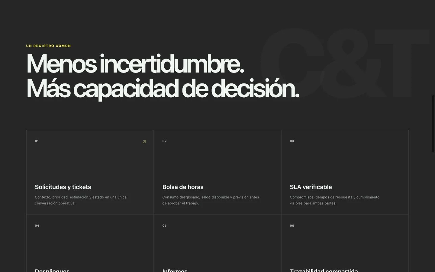Web de Gargantua: funcionalidades